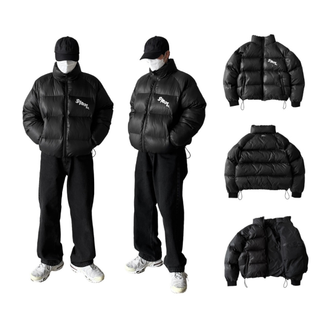 0 DOWN JACKET BLACK - STeaL meaning